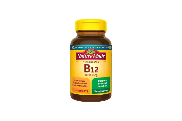 Nature Made Vitamin B12 1000 mcg, Dietary Supplement For Energy Metabolism Support, 160 Time Release Tablets, 160 Day Supply image