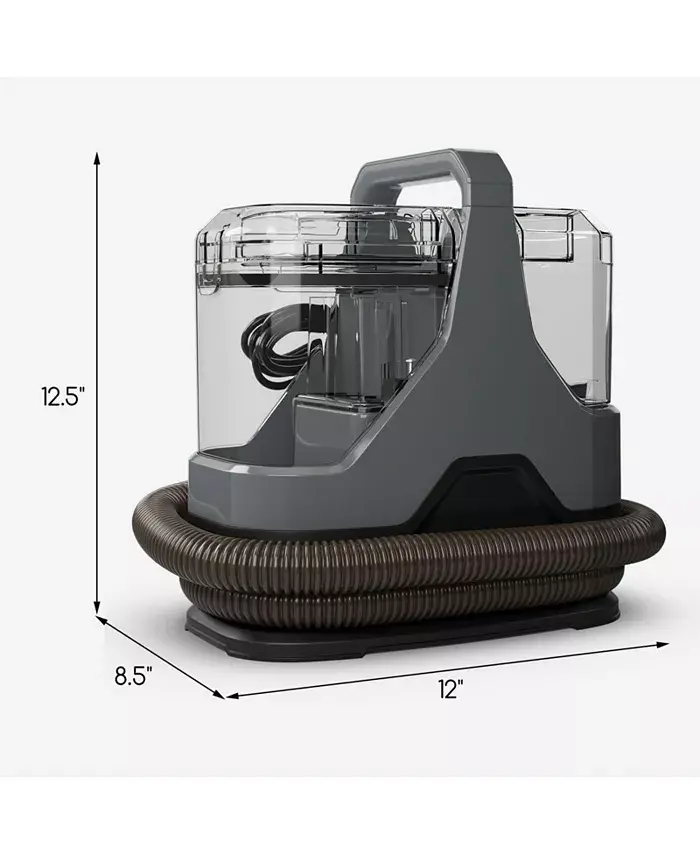 600W Upholstery Cleaner Machine with 15Kpa Powerful Suction and Versatile Attachments-Gray image 3