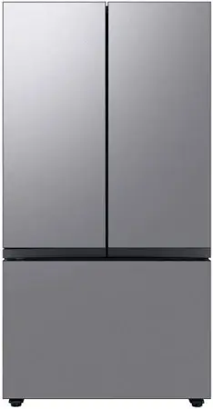 Bespoke 24 cu. ft. 3-Door French Door Smart Refrigerator with Beverage Center in Stainless Steel, Counter Depth image 1