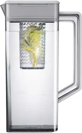 Bespoke 24 cu. ft. 3-Door French Door Smart Refrigerator with Beverage Center in Stainless Steel, Counter Depth image 3