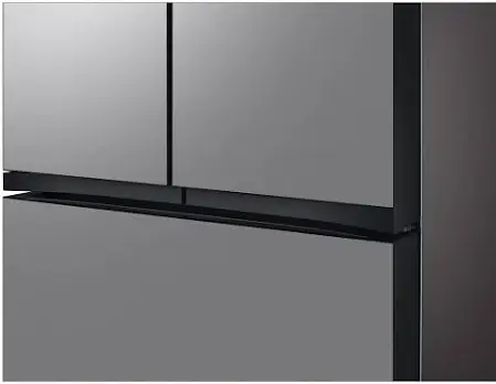Bespoke 24 cu. ft. 3-Door French Door Smart Refrigerator with Beverage Center in Stainless Steel, Counter Depth image 4