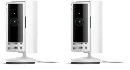 Ring Indoor Cam (2nd Gen) | latest generation, 2023 release | 1080p HD Video & Color Night Vision, Two-Way Talk, and Manual Audio & Video Privacy Cover | 2-pack, White image 2