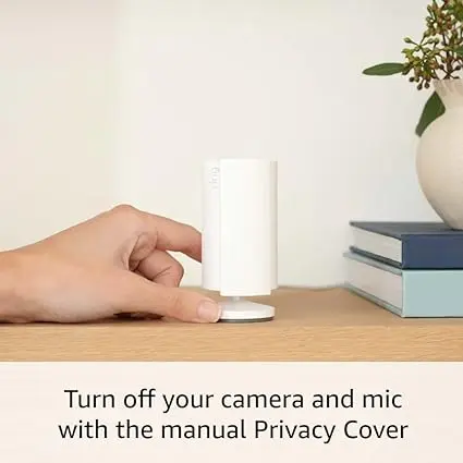 Ring Indoor Cam (2nd Gen) | latest generation, 2023 release | 1080p HD Video & Color Night Vision, Two-Way Talk, and Manual Audio & Video Privacy Cover | 2-pack, White image 4