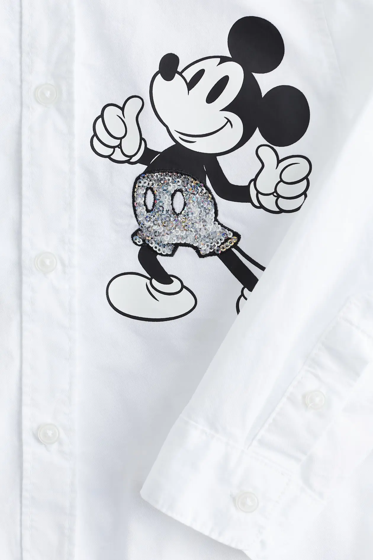 Motif-Detail Cotton Shirt image 2