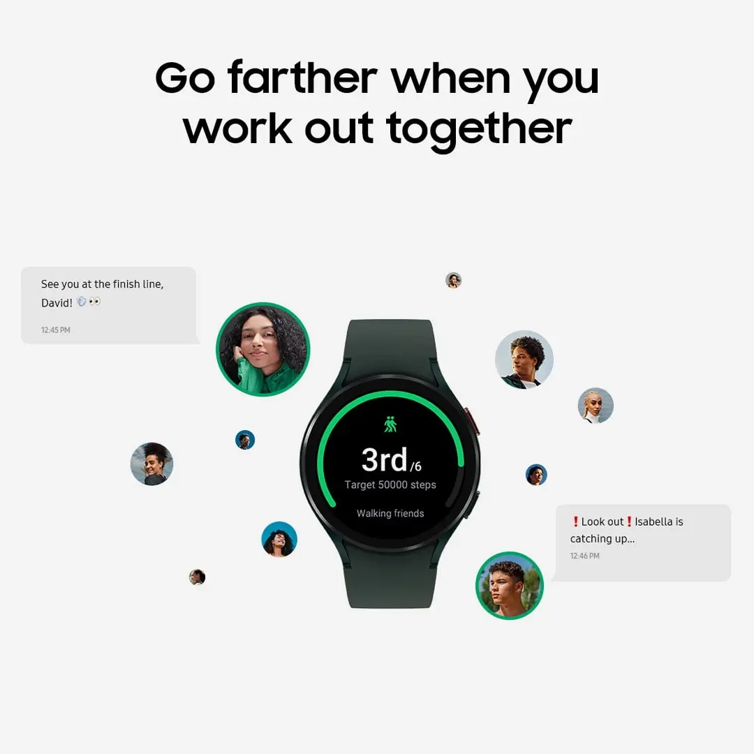Samsung Galaxy Watch4 40mm Bluetooth and WiFi Smart Watch, Black image 10