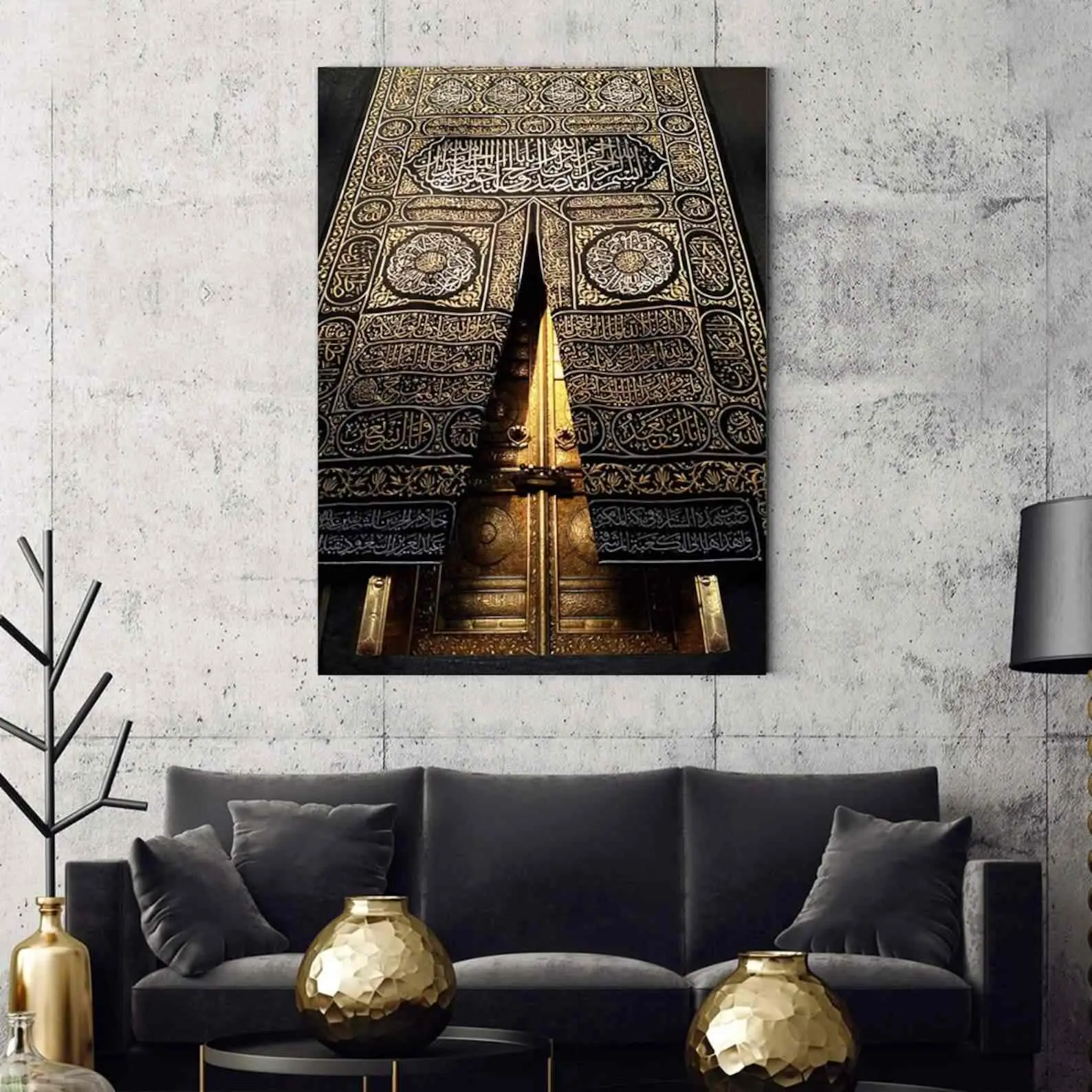 Kaaba Gate - Islamic Wall Art Canvas Printing image 1