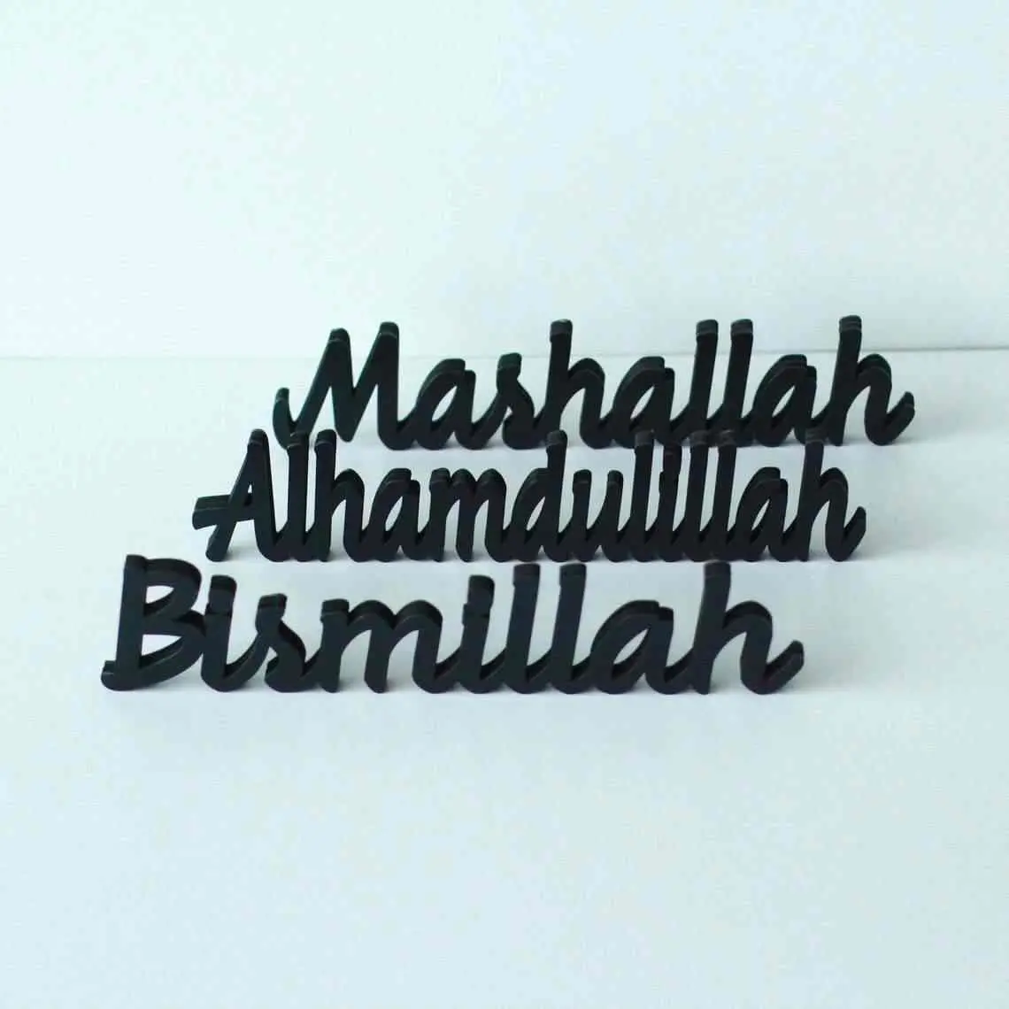 Bismillah, SubhanAllah, Alhamdulillah, AllahuAkbar, MashAllah Islamic Tabletop Decors image 7