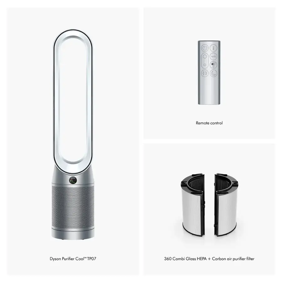 Dyson - Purifier Cool - TP07 - Smart Air Purifier and Fan - White/Silver image 3