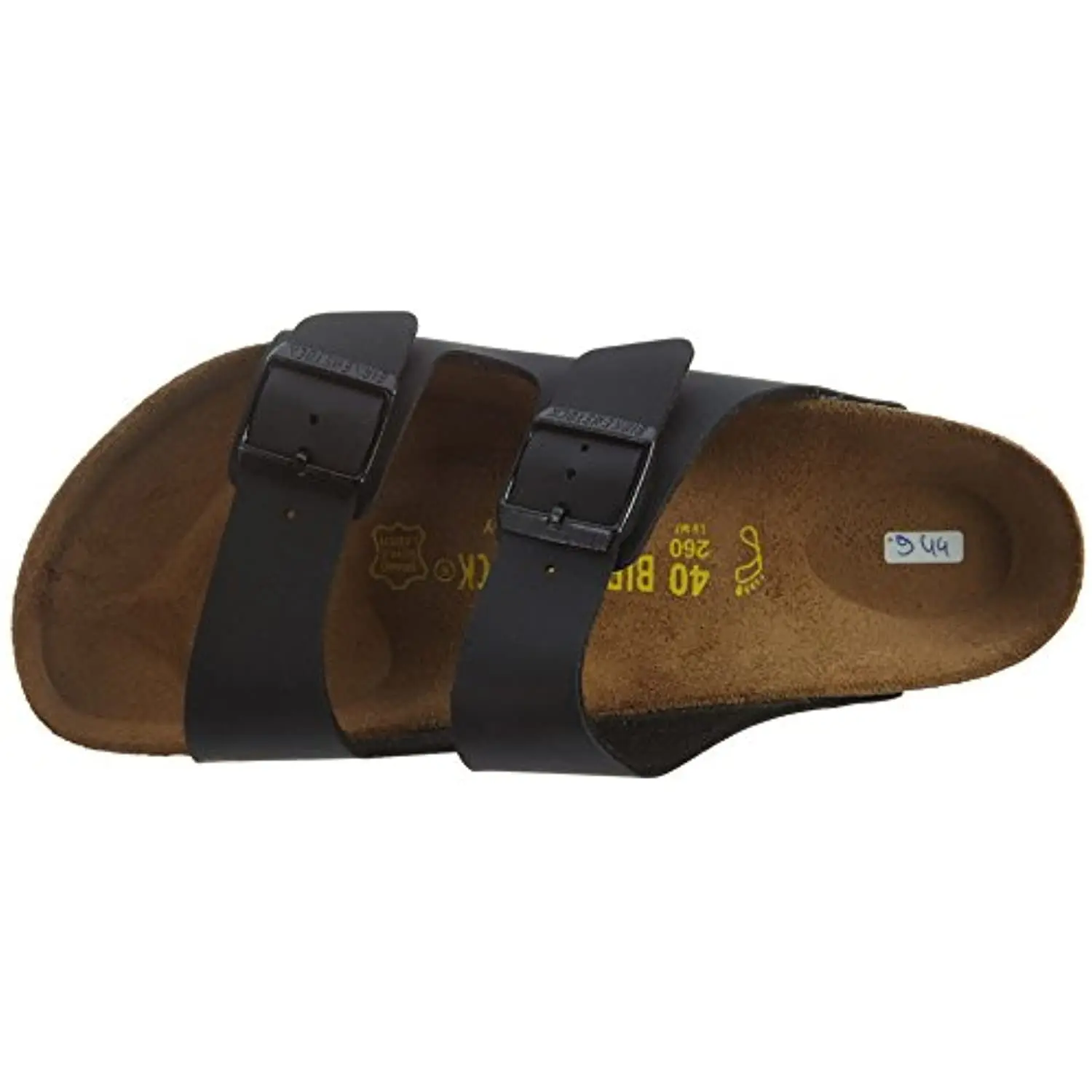 Birkenstock Women's Arizona Soft Footbed, Black Birko-Flor¿, 39 Regular EU image 7