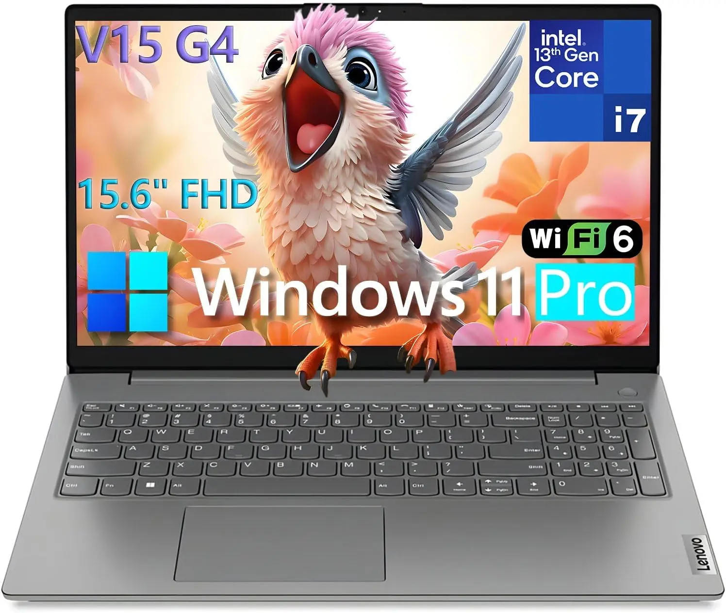 Lenovo 15.6" Laptop, Intel 10-Core i7-13620H (Beat Ultra 7 255U), 24GB DDR4 RAM, 1TB PCIe SSD, WiFi 6, Bluetooth 5.2, FHD Computer for Business & Student, RJ45, Type-C, HDMI, Windows 11 Pro, Wendbo image 1