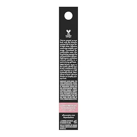 e.l.f. Liquid Metallic Eyeshadow, Gel Formula, High-Impact Multi-Dimensional Finish, One-Swipe Coverage, Little Dipper, 0.1 Fl Oz (3mL) image 4