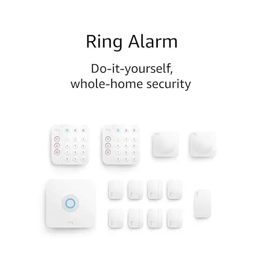 Ring Alarm 14-Piece Kit – Wireless Smart Home Security System | Expandable | Easy Setup | Mobile App Control | 24/7 Professional Monitoring | Alexa Compatible image 1