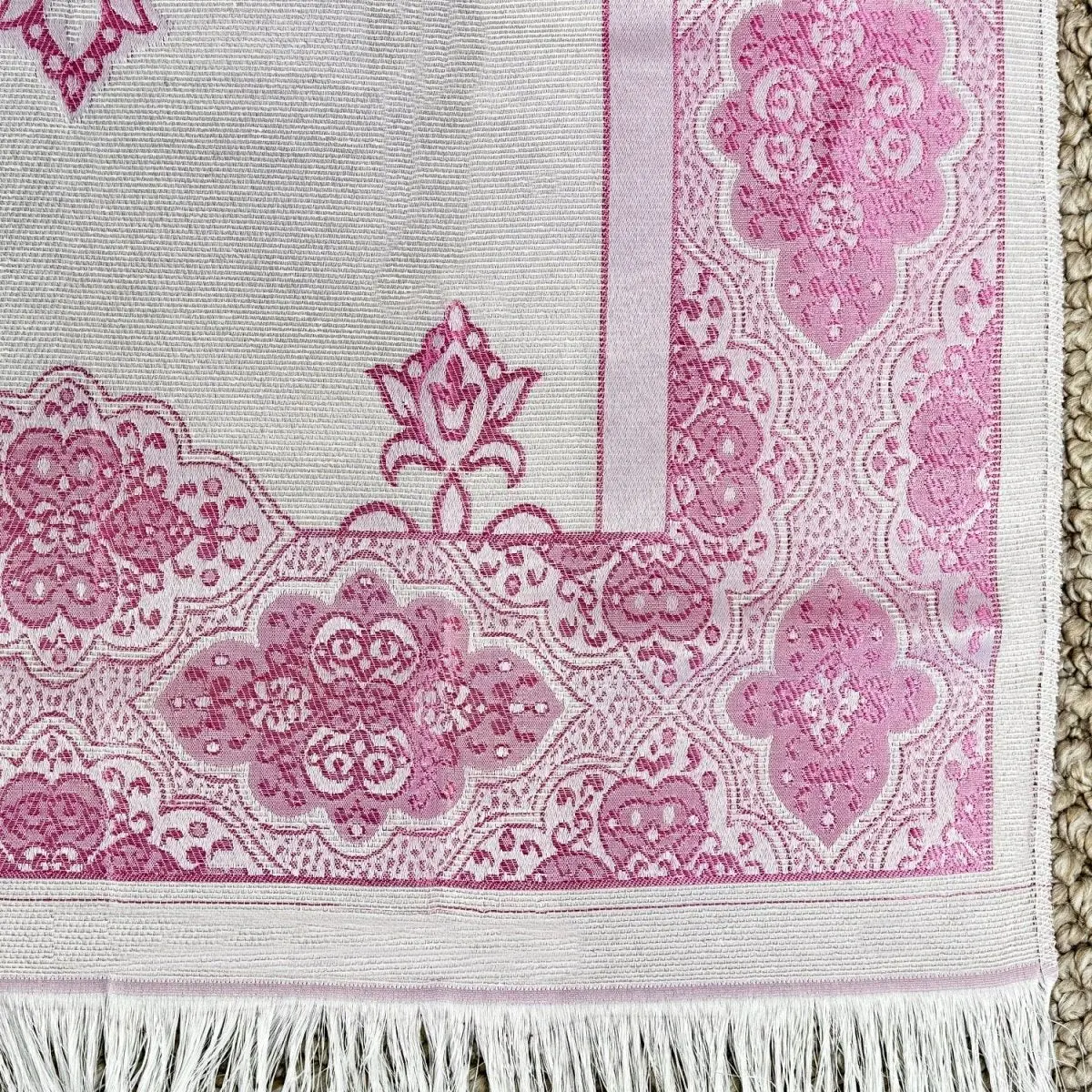 Prayer Rug Mat, Rose Color Prayer Set - Islamic Gift image 11