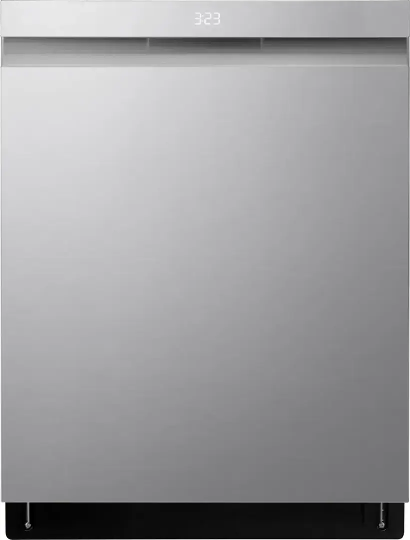 LG - 24" Top Control Smart Built-In Stainless Steel Tub Dishwasher with 3rd Rack, QuadWash Pro and 42dba - PrintProof Stainless steel image 1