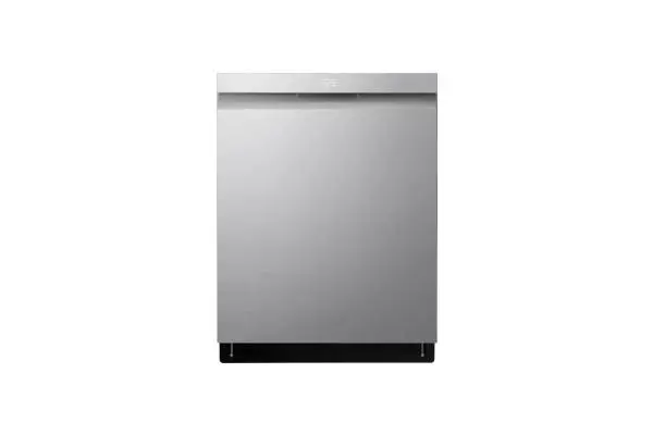 LG - 24" Top Control Smart Built-In Stainless Steel Tub Dishwasher with 3rd Rack, QuadWash Pro and 42dba - PrintProof Stainless steel image