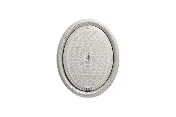 Oval Framed Wall Hanging Plaque 23 x 30cm 99 Names of Allah 0389 image