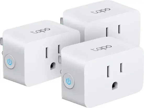 TP-Link - Tapo Smart Wi-Fi Plug Mini with Matter (3-pack) - White image 1