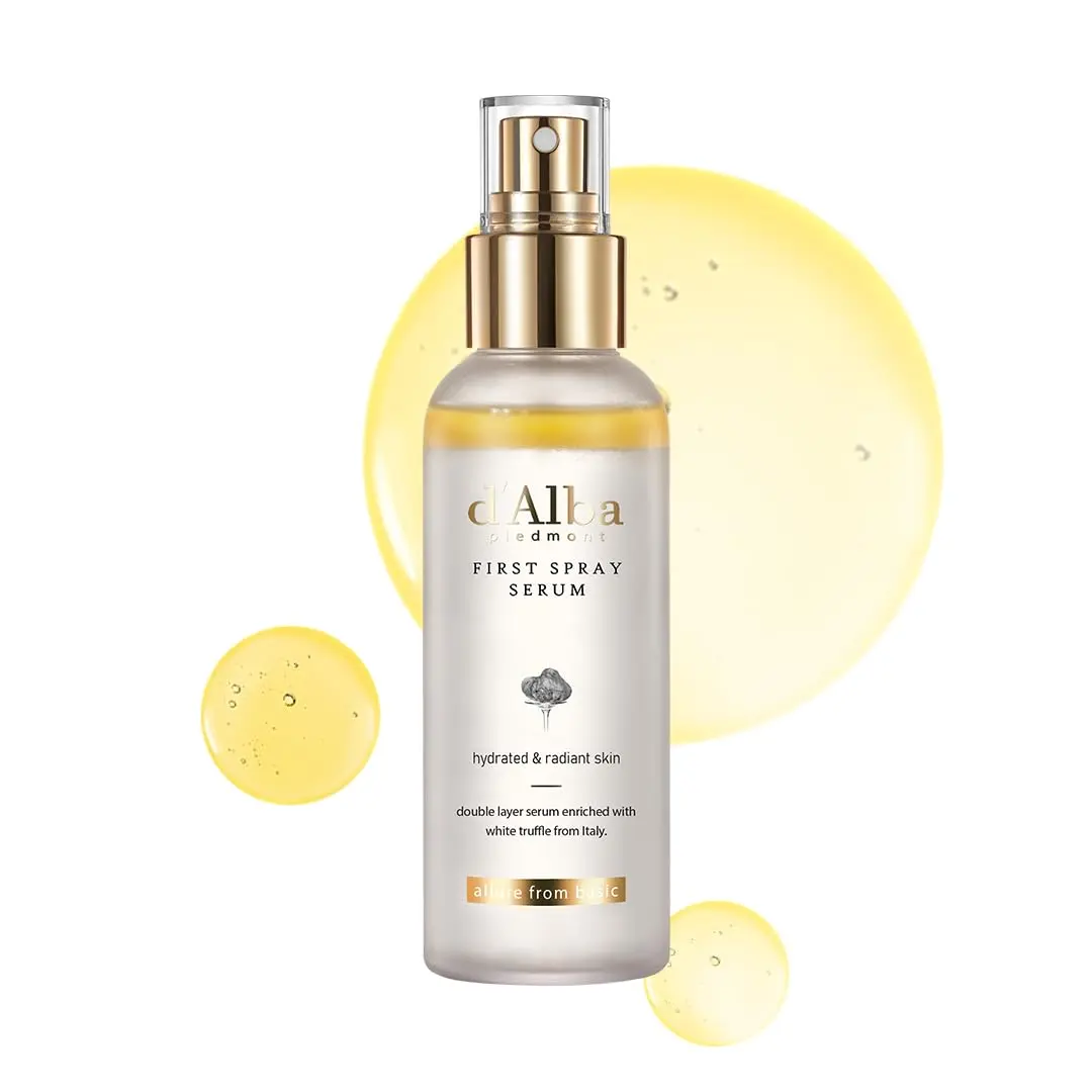 d'alba Piedmont Italian White Truffle First Spray Serum, Vegan Skin Care, Light-weight Face Moisturizer, Glow Serum for Radiant Skin, Non Comedogenic, All In One Mist, Korean Skin Care (3.38 fl oz.) image 1