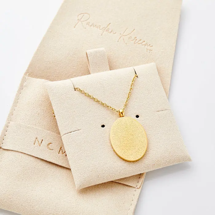 Ayatul Kursi Oval Necklace | Women image 3