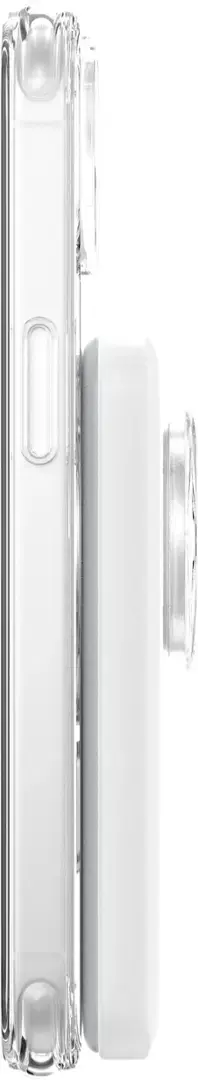 PopSockets - x Anker MagGo 5000 mAh Portable Magnetic Battery Charger with Grip for MagSafe Compatible Devices - White and Clear image 5