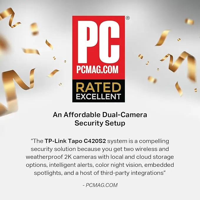 TP-Link Outdoor Wireless Security Camera | Add On | 2K QHD | Color Night Vision | Starlight Sensor | Person/Vehicle Detection | 180D Battery | Hub Required (Tapo H200), Sold Separately | (Tapo C420) image 3