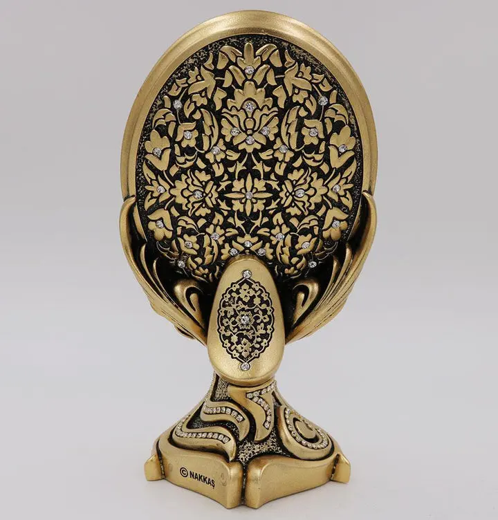 Islamic Table Decor Oval Allah Muhammad 9395 image 3