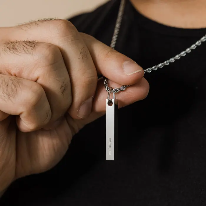 Patience Bar Necklace | Men image 2