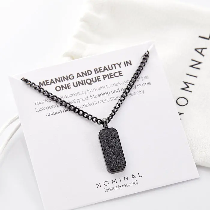 ‘And We Created You In Pairs’ Tag Necklace | Men image 3