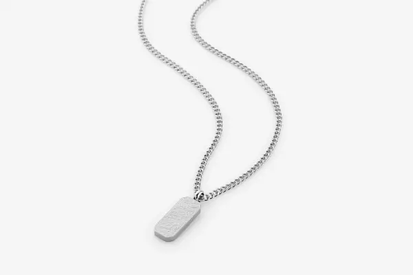 ‘And We Created You In Pairs’ Tag Necklace | Men image