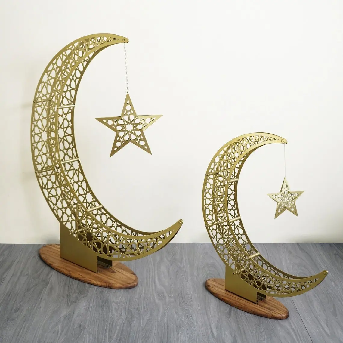 Crescent & Star Ramadan Decor - Metal Islamic Home Decoration image 8