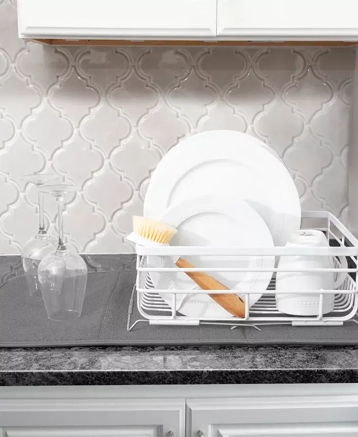 Microfiber Dish Drying Mat Reverses to Mesh, Set of 2 image 4