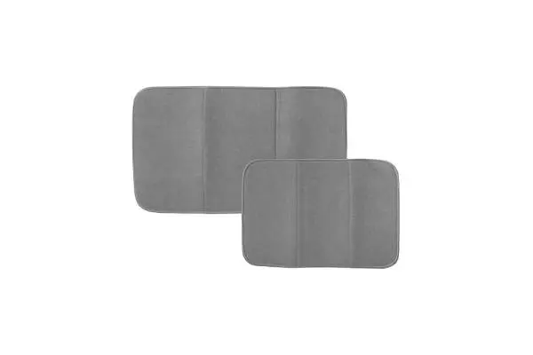 Microfiber Dish Drying Mat Reverses to Mesh, Set of 2 image