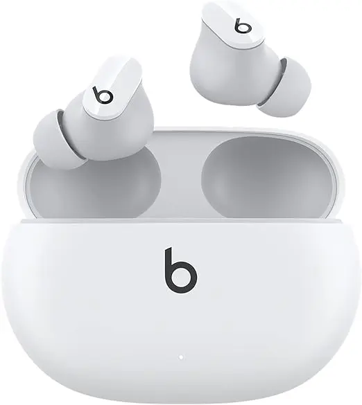 Beats Studio Buds - True Wireless Noise Cancelling Earbuds - Compatible with Apple & Android, Built-in Microphone, IPX4 Rating, Sweat Resistant Earphones, Class 1 Bluetooth Headphones - White image 1
