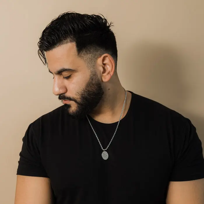 "With Hardship Comes Ease" Oval Necklace | Men image 5