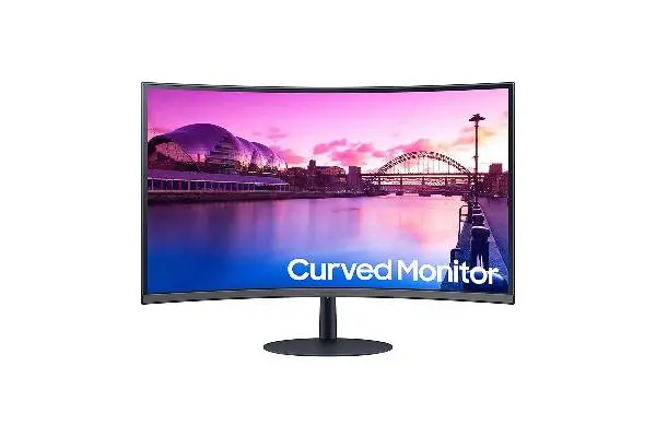 Samsung 27-Inch S39C Series FHD Curved Gaming Monitor, 75Hz, AMD FreeSync, Game Mode, Advanced Eye Comfort, Frameless Display, Built in Speakers, Slim Metal Stand, LS27C392EANXGO, Black Visit the Samsung Store image
