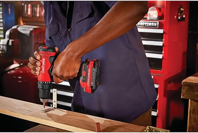 CRAFTSMAN V20 Cordless Drill/Driver Kit, 1/2 inch, Battery and Charger Included (CMCD701C2) image 5