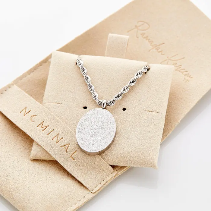 Ayatul Kursi Oval Necklace | Men image 3
