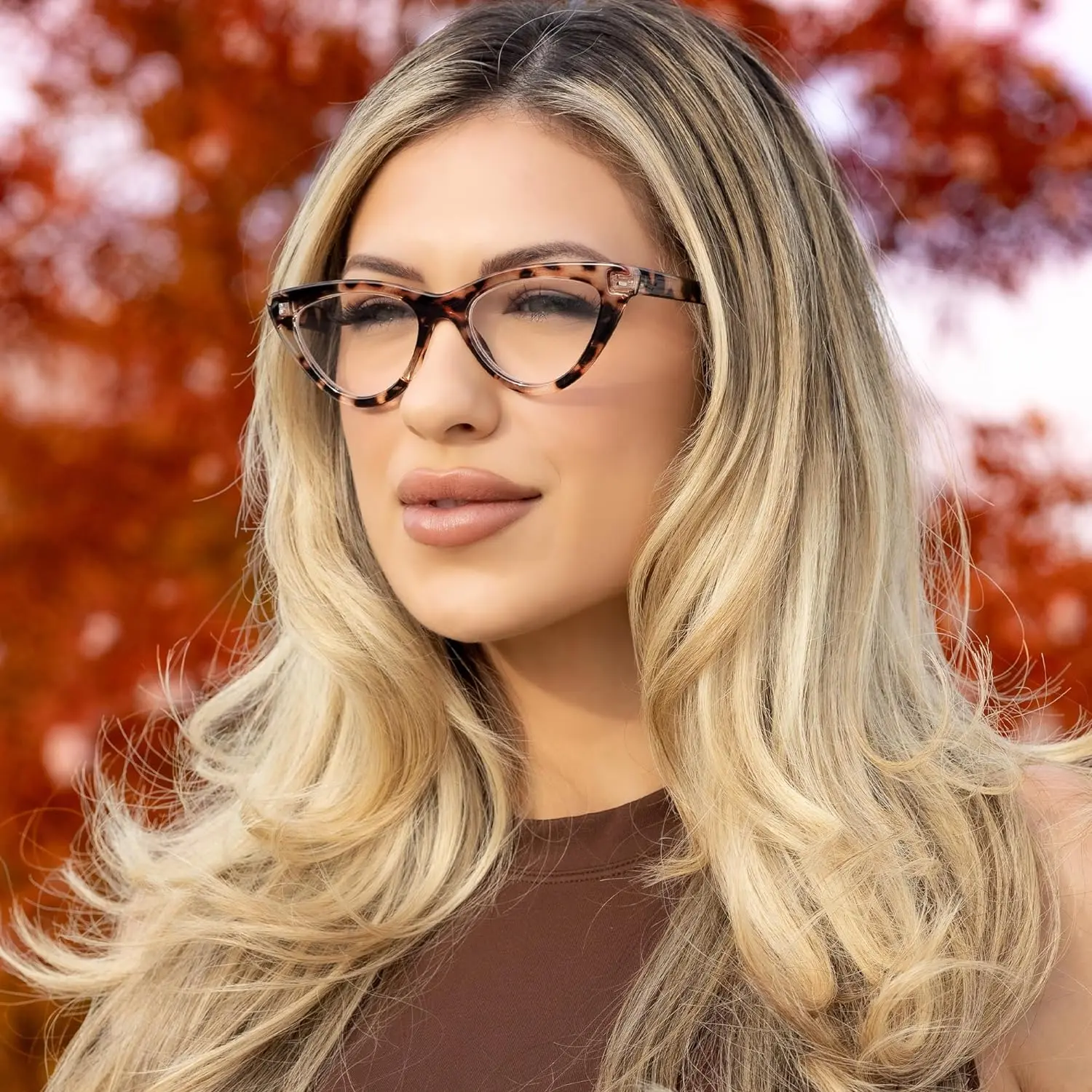 Gray Tortoise Cat Eye Reading Glasses for Women with Sturdy Made - Spring Hinges Eyeglasses Frame - Cateye Womens Readers - Trendy for all Face Shapes Fashion Readers for Women - Cheaters Glasses 4.0 image 5