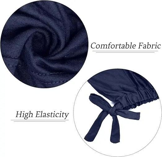 5Pcs Islamic Muslim Under Hijab Cap Inner UnderScarf for women Inner Under Scarf Hat Hijab Cap with Tie Back Closure image 3
