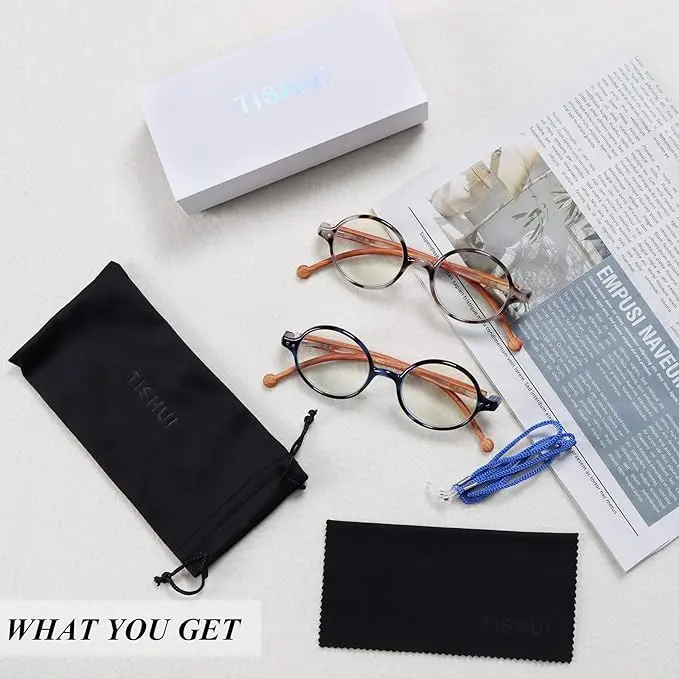 Round Reading Glasses Women Men Blue Light Blocking Circular Readers Unisex Ultra Lightweight Circle Cheaters Glasses image 6
