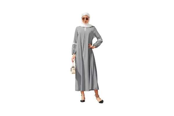 IWEMEK Sequin Islamic Prayer Dress Islamic Prayer Clothes for Women One Piece Arabian Muslim Abaya for Women Dubai Outfits image
