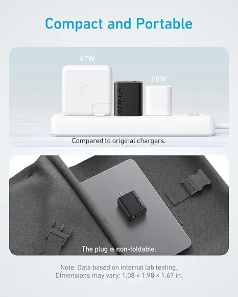 Anker iPhone 16 Charger, 2-Pack 20W Fast USB C Charger Block, for iPhone 16/16 Pro Max/15 Series/iPad Pro and More (Black, 2 Pack & 2 Cable) image 5