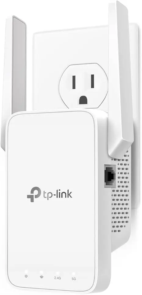TP-Link AC1200 WiFi Extender, 2025 Wirecutter Best WiFi Extender, 1.2Gbps home signal booster, Dual Band 5GHz/2.4GHz, Up to 1600 Sq.ft and 32 Devices, EasyMesh Compatible, One Ethernet Port (RE315) image 1