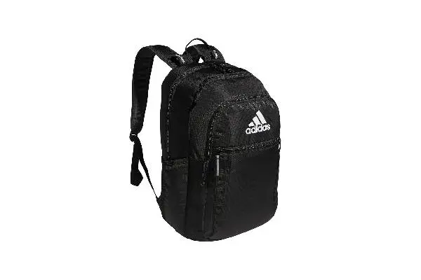 adidas Excel Backpack, Durable Large Athletic Laptop Bag, Black/White, One Size image