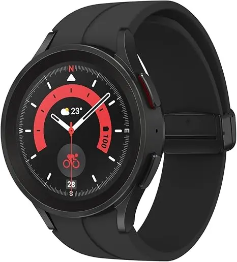 SAMSUNG Galaxy Watch 5 Pro (45mm,WIFI + 4G LTE) 1.4'' Super AMOLED Smartwatch GPS Bluetooth with Sleep Coaching,Bioactive Sensor,Water Resistant R925U (Fast Charger Bundle,Black Titanium) (Renewed) image 4
