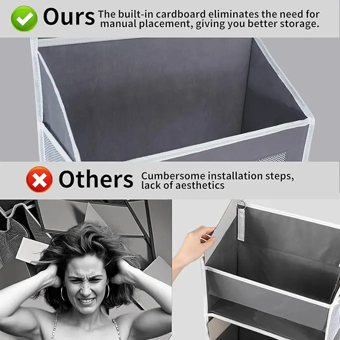 Over the door organizer, Bathroom Organizers and Storage 5 Shelf Hanging with 10 Mesh Side Pockets, Stuffed Animal Storage for Pantry Laundry Bathroom Nursery Closet Baby Essential image 5