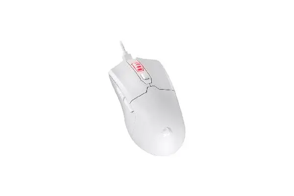 Redragon M995 Wired Gaming Mouse, 26000 DPI Optical Gamer Mouse with 6 Programmable Buttons & 5 Backlit Modes, 51G Ultra Lightweight, Software Supports DIY Keybinds, White image