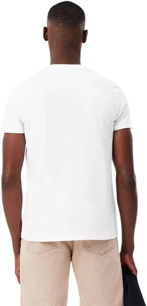 Lacoste Men's Short Sleeve V-Neck Pima Cotton Jersey T-Shirt image 3