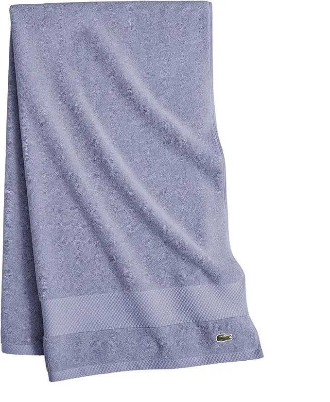 Lacoste Heritage Supima Cotton Bath Towel, Light Denim, 30" x 54" image 1