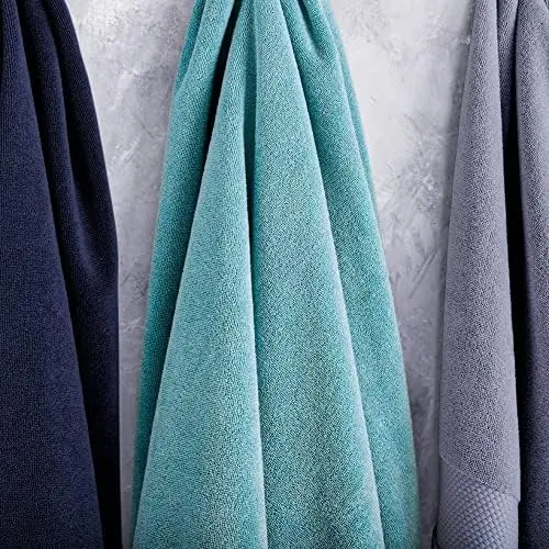 Lacoste Heritage Supima Cotton Bath Towel, Light Denim, 30" x 54" image 6